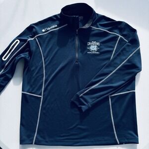Columbia Golf Omni-Wick Shotgun 1/4 Zip Pullover XL NCAA Champs‎ 2017 Navy